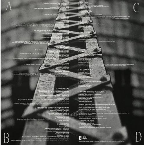 Виниловая пластинка 2PAC — ME AGAINST THE WORLD (2LP)