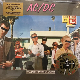 AС/DС / Dirty Deeds Done Dirt Cheap (50th Anniversary Edition) (Gold Nugget Vinyl + Artwork Print) (1LP)