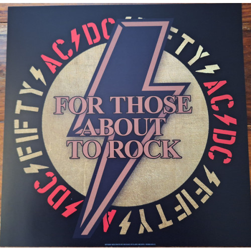 Виниловая пластинка AС/DС - For Those About To Rock (We Salute You) (50th Anniversary Edition) (Gold Nugget Vinyl + Artwork Print) (1LP)