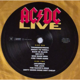 AС/DС - Live (50th Anniversary Edition) (Gold Nugget Vinyl + Artwork Print) (2LP)