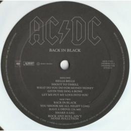 AC/DC / Back in black - black & white swirl (1LP)