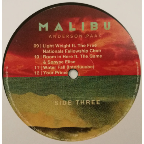 Виниловая пластинка Paak Anderson / Malibu (2LP)