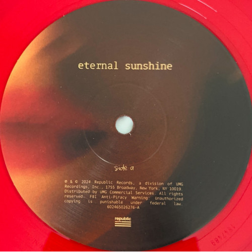 Виниловая пластинка Ariana Grande - Eternal Sunshine (Сoloured Vinyl)(LP)