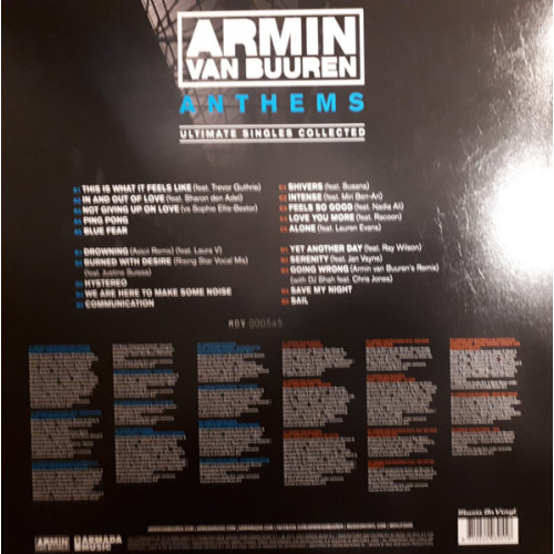 Виниловая пластинка Armin van Buuren – Anthems (Ultimate Singles Collected) (2LP) 180gr