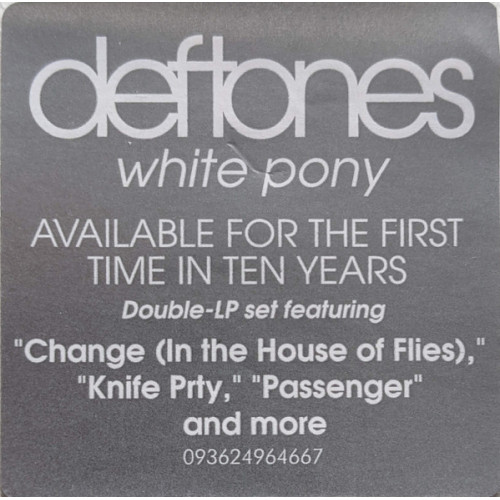 Виниловая пластинка Deftones / White Pony (2LP)