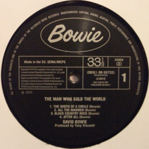 PLG David Bowie The Man Who Sold The World (180 Gram)