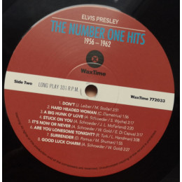ELVIS PRESLEY - THE NUMBER ONE HITS 1956-1962 (180 GR)