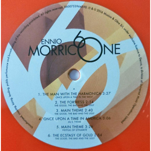 Виниловая пластинка Ennio Morricone – Morricone 60 (coloured) (2LP) 2022 600753964583
