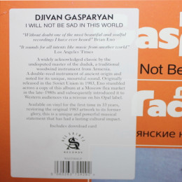 Djivan Gasparyan - I Will Not Be Sad In This World (Black Vinyl LP)