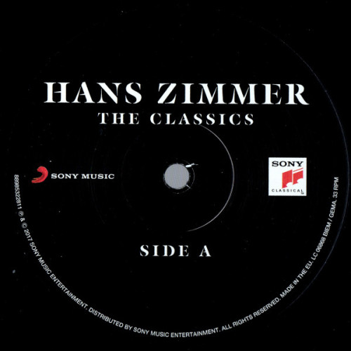 Виниловая пластинка HANS ZIMMER - THE CLASSICS (2 LP)