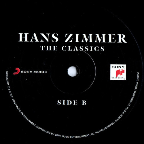 Виниловая пластинка HANS ZIMMER - THE CLASSICS (2 LP)