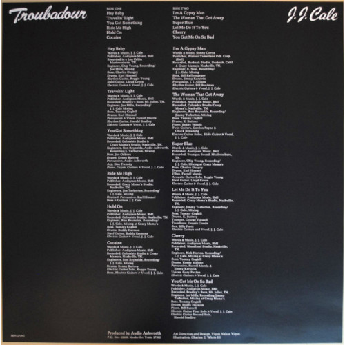 Виниловая пластинка J.J. Cale — TROUBADOUR (LP)