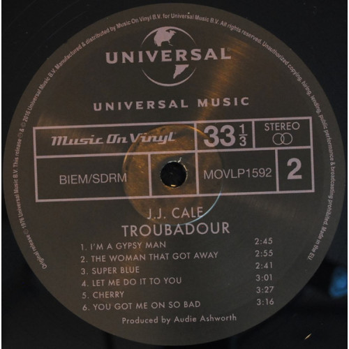 Виниловая пластинка J.J. Cale — TROUBADOUR (LP)