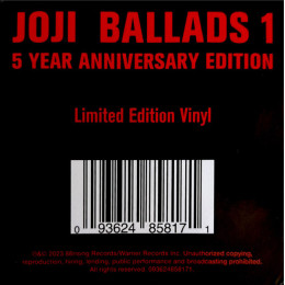 Joji – Ballads 1 (Limited Edition, Reissue, 5th Anniversary Edition) LP