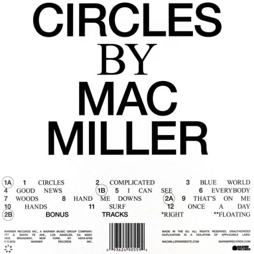 Виниловая пластинка Mac Miller / Circles (Limited Edition)(Clear Vinyl)(2LP)