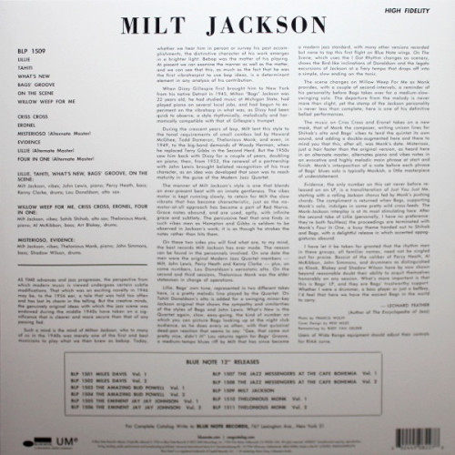 Milt Jackson With The Thelonious Monk Quintet / Milt Jackson With John Lewis, Percy Heath, Kenny Clarke, Lou Donaldson And The Thelonious Monk Quintet (LP)