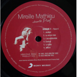 Mireille Mathieu - Chante Piaf (Black Vinyl 2LP)