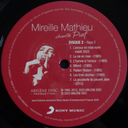 Mireille Mathieu - Chante Piaf (Black Vinyl 2LP)