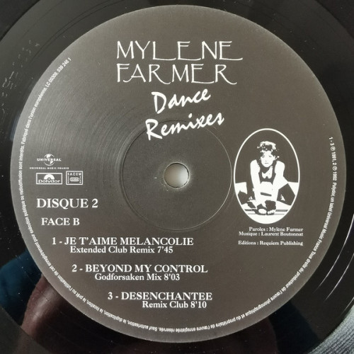 Виниловая пластинка Mylene Farmer / Dance Remixes (2LP)