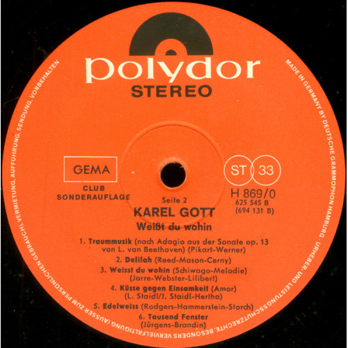 Karel Gott – Weißt Du Wohin