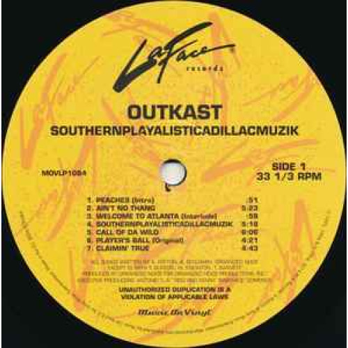 Виниловая пластинка OUTKAST / Southernplayalisticadillacmuzik (1LP)