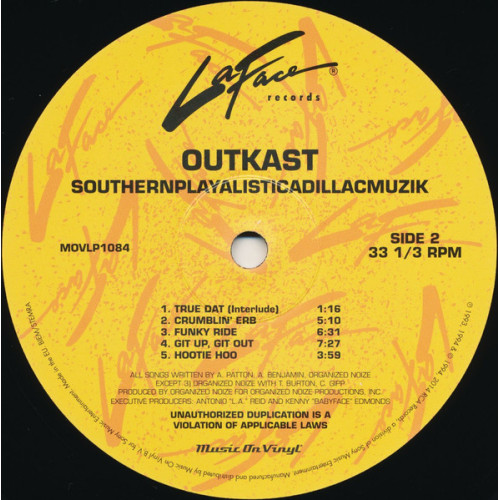 Виниловая пластинка OUTKAST / Southernplayalisticadillacmuzik (1LP)