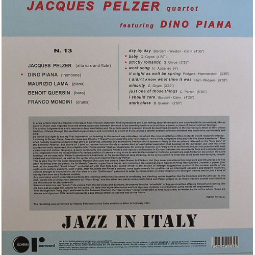 Jacques, Pelzer - Quartet (Black Vinyl LP)