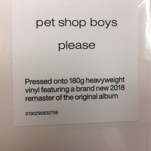 Pet Shop Boys - Please (LP)