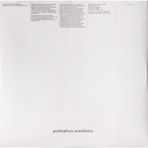 Виниловая пластинка Pet Shop Boys – Nonetheless (LP) 2024