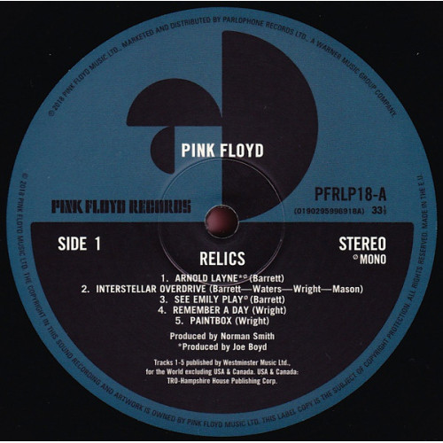 PLG Pink Floyd Relics (180 Gram)