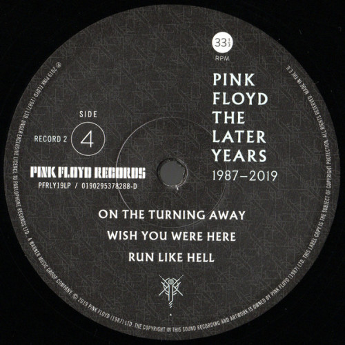 Pink Floyd, The Best Of The Later Years 1987-2019 (180 Gram Black Vinyl/Gatefold/Booklet)