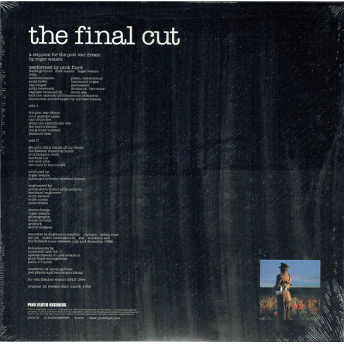 Виниловая пластинка Pink Floyd THE FINAL CUT