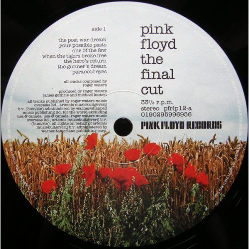 Виниловая пластинка Pink Floyd THE FINAL CUT
