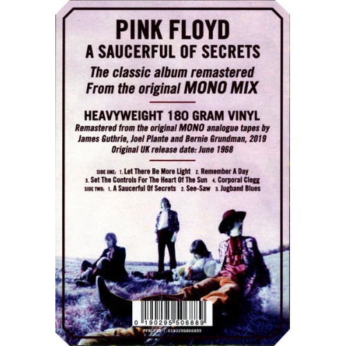 Виниловая пластинка Pink Floyd - A Saucerful Of Secrets (180 Gram Black Vinyl LP)