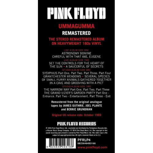 Виниловая пластинка Pink Floyd – Ummagumma (2LP), 2016, Gatefold (825646493166)