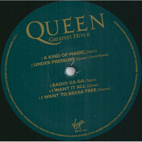 Виниловая пластинка QUEEN - Greatest Hits II (2LP)