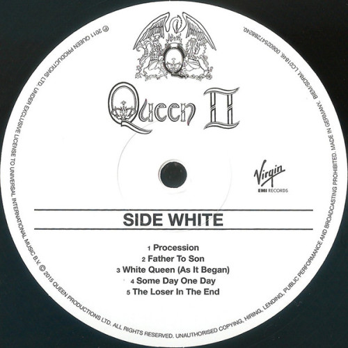 Виниловая пластинка Queen - Queen II (180 Gram Black Vinyl LP)