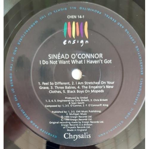 Виниловая пластинка Sinead O'Connor / I Do Not Want What I Haven't Got (1LP)