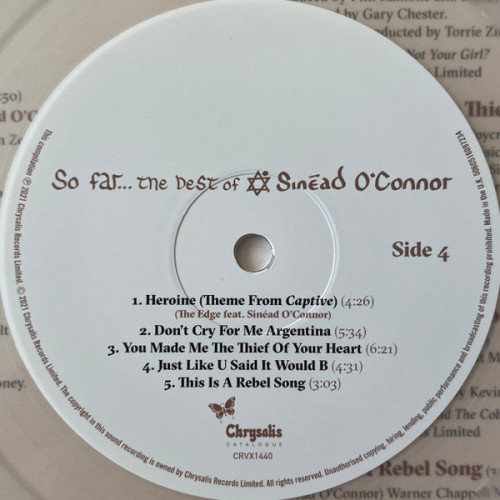 Виниловая пластинка Sinéad O'Connor – So Far…The Best Of Sinéad O'Connor