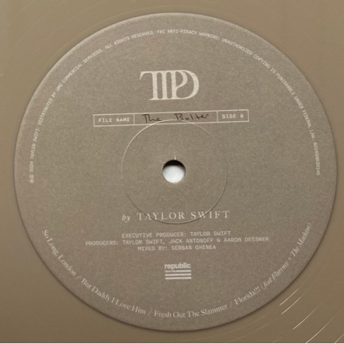 Виниловая пластинка Taylor Swift - The Tortured Poets Department (alternative artwork) (Limited Beige Vinyl 2LP, Bonus Track 'The Bolter')