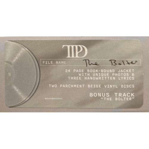 Виниловая пластинка Taylor Swift - The Tortured Poets Department (alternative artwork) (Limited Beige Vinyl 2LP, Bonus Track 'The Bolter')