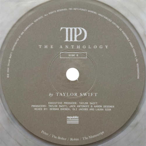 Виниловая пластинка Taylor Swift - The Tortured Poets Department: The Anthology (Marbled Translucent Vinyl 4LP)
