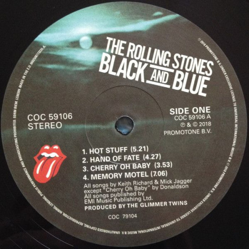Виниловая пластинка Rolling Stones — BLACK AND BLUE (HALF SPEED MASTER) (LP)