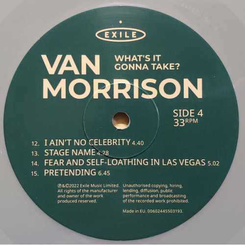 Van Morrison / What's It Gonna Take? (Limited Edition)(Coloured Vinyl)(2LP)