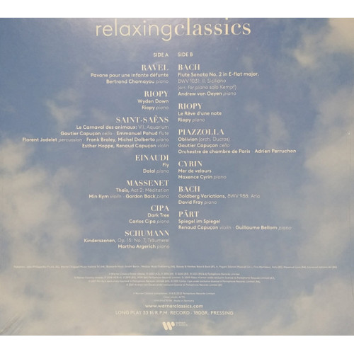 Виниловая пластинка Сборник - Relaxing Classic (Black Vinyl LP)