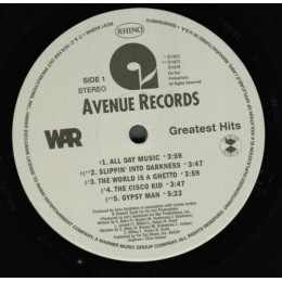 War - Greatest Hits Vinyl, LP, Compilation, Limited Edition, Stereo, Sea-Blue
