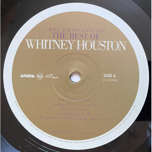 Виниловая пластинка Whitney Houston - I Will Always Love You: The Best Of Whitney Houston (2LP)