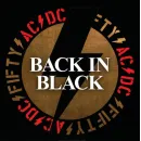  AC/DC / Back in black - black & white swirl (1LP)