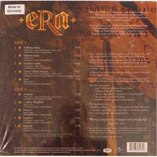 Виниловая пластинка Era - Era I (Gold Limited Vinyl LP)