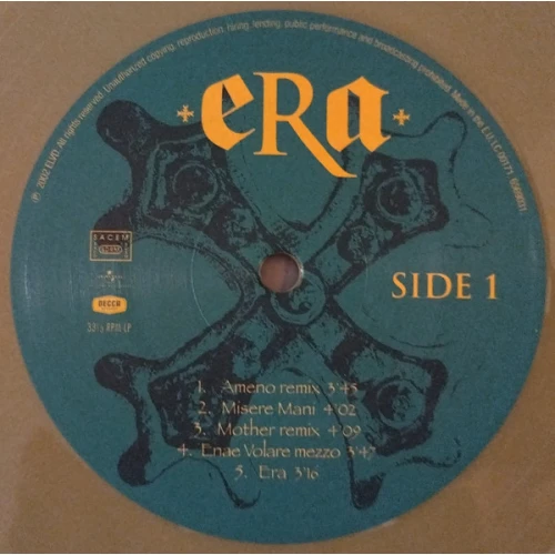 Виниловая пластинка Era - Era I (Gold Limited Vinyl LP)